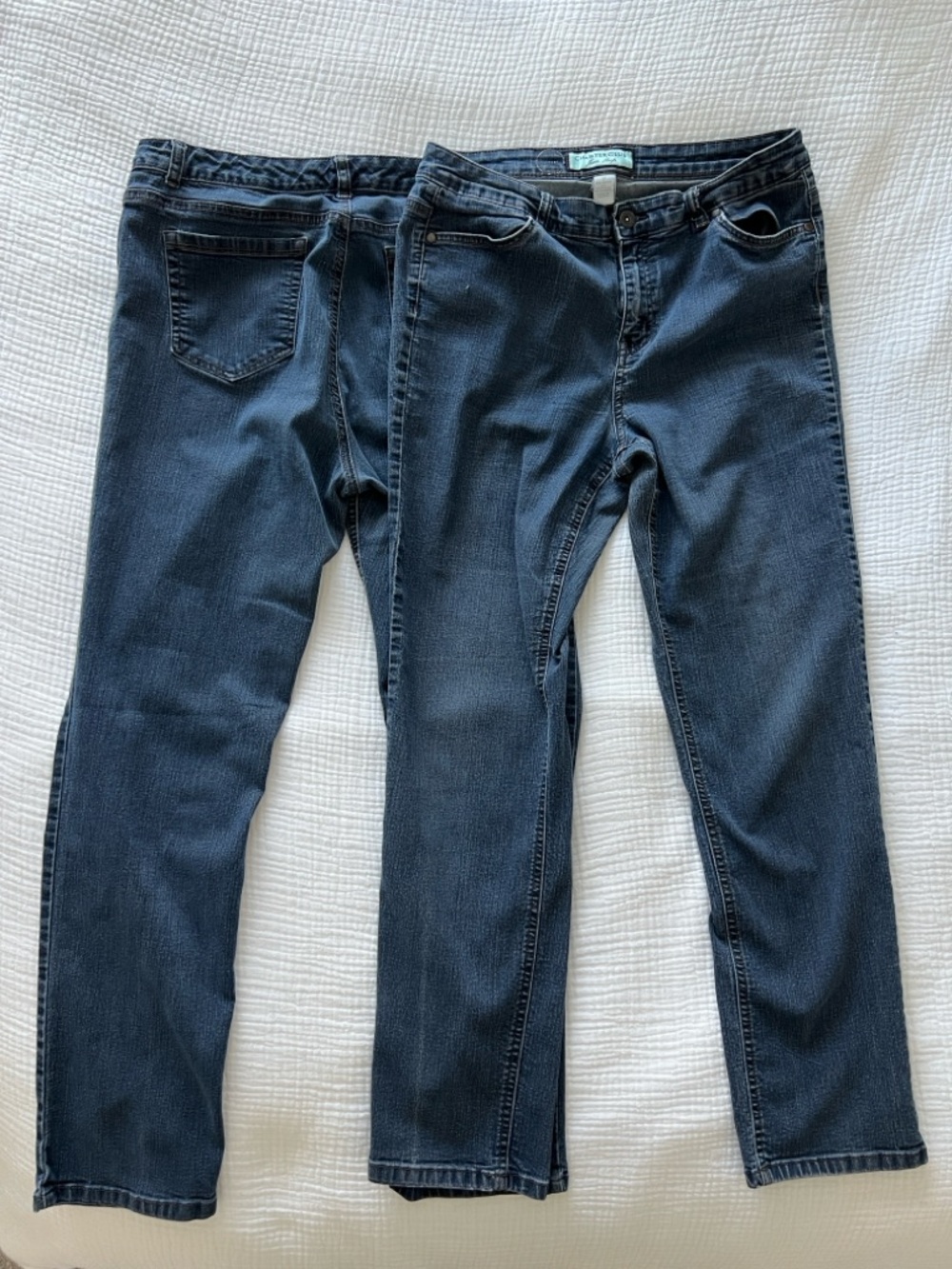 LOT OF 2: Charter Club Slim Straight Jeans Petite • Women’s Size 12